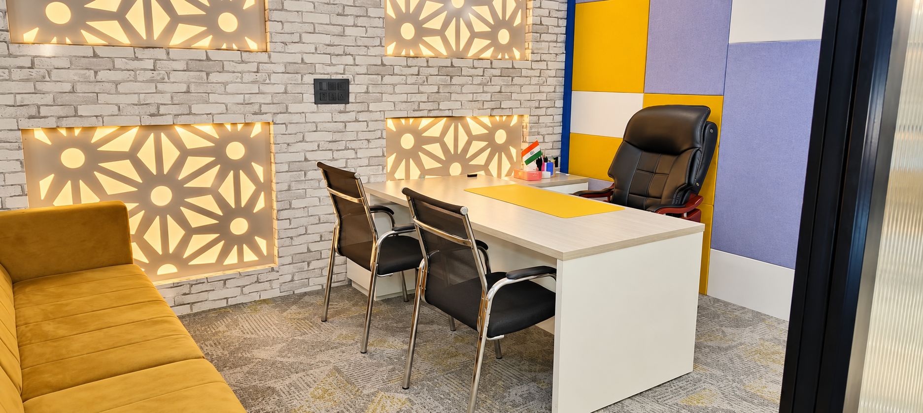 Private psychiatry consultation room at Athena, Sector 16B, Greater Noida