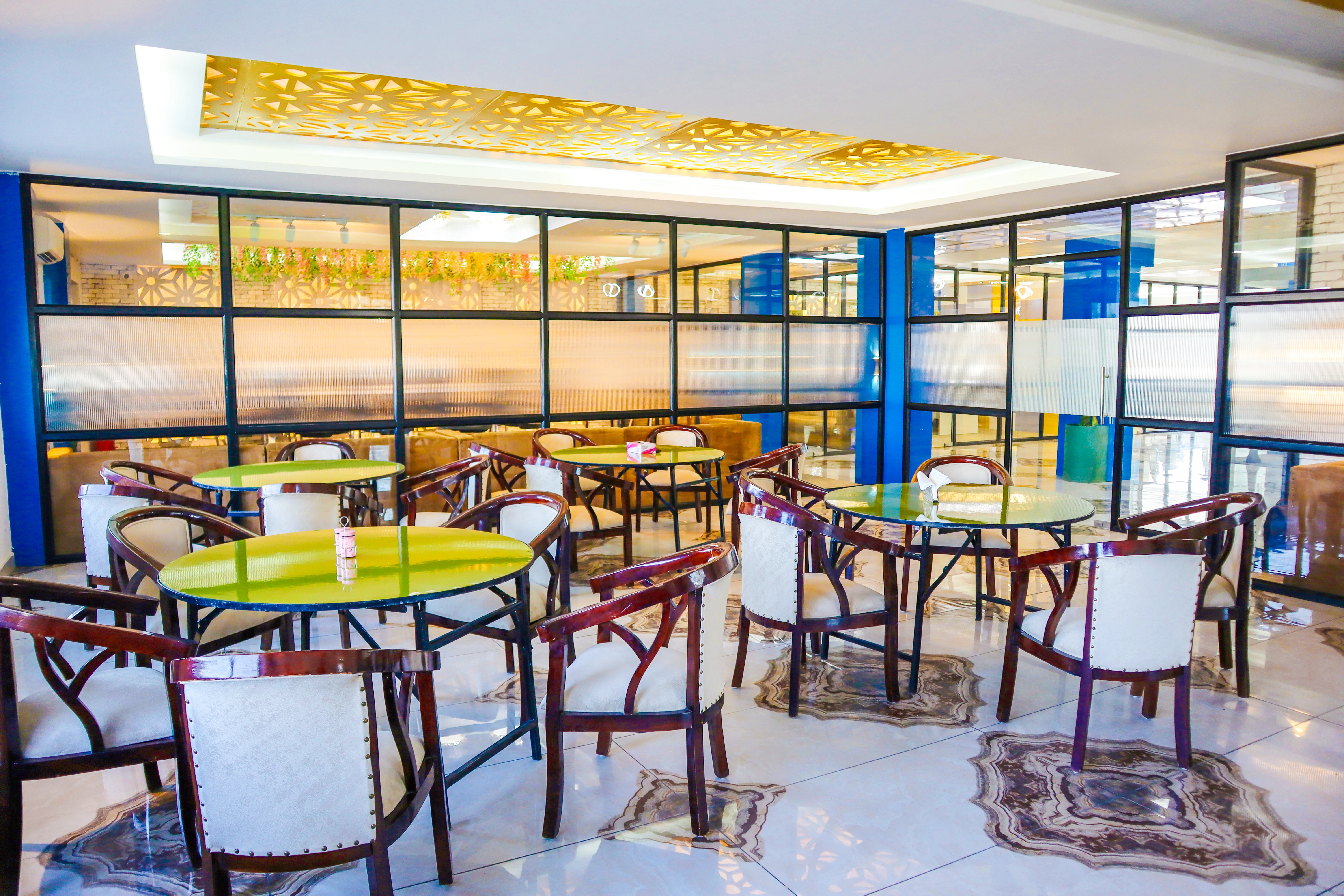 Dining area at Athena rehab centre, Greater Noida